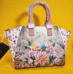 Loungefly Disney Tinker Bell Napping Floral Satchel Handbag Peter Pan Fairy