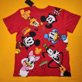 Loungefly Disney Mickey & Friends Picnic Red T Shirt Size L