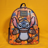 Loungefly Disney Lilo & Stitch Fall Autumn Leaves Glitter Mini Backpack