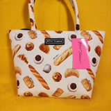 Betsey Johnson Baguette French Bread Pastries Insulated Lunch Tote Bag