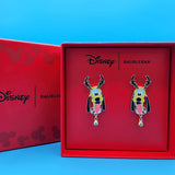 Disney Baublebar Pluto Reindeer Antlers Stud Earrings Jingle Bell Christmas