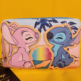 Loungefly Lilo and Stitch Snow Cone Stitch and Angel Date Night Summer Wallet
