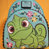 Loungefly Disney Tangled Pascal Floral Pose Sidekick Mini Backpack