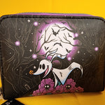 Loungefly The Nightmare Before Christmas Zero Moon Doodle Zip Wallet