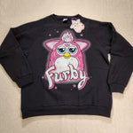 Furby 90s Airbrush Sweatshirt Crewneck Pullover Unisex Size XL