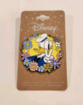 Donald Duck Peace Sign Flower Frame Enamel Pin
