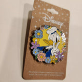 Donald Duck Peace Sign Flower Frame Enamel Pin