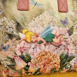 Loungefly Disney Tinker Bell Napping Floral Satchel Handbag Peter Pan Fairy