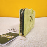 Dr. Seuss The Grinch Furry Plush Cosplay Glow Zip Around Wallet