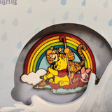 Winnie the Pooh Rainy Day Umbrella Slider Rainbow LE 3"