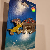 Snow White Dopey Dwarf Gem Diamond Mine Cart Enamel Pin Exclusive