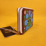 Loungefly Disney Tangled Rapunzel Pascal Flower Face Floral Zip Around Wallet