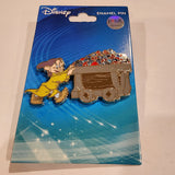 Snow White Dopey Dwarf Gem Diamond Mine Cart Enamel Pin Exclusive