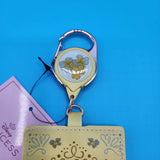 Disney Princess Belle with Horse Floral Retractable Lanyard ID Holder