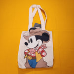 Loungefly Disney Mickey Mouse Cowboy Western Canvas Tote Bag