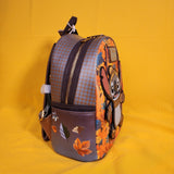 Loungefly Disney Lilo & Stitch Fall Autumn Leaves Glitter Mini Backpack