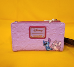 Angel and Stitch Heart Moving Valentine's Day Flap Wallet