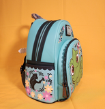 Loungefly Disney Tangled Pascal Floral Pose Sidekick Mini Backpack