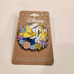 Donald Duck Peace Sign Flower Frame Enamel Pin