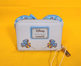 Minnie Mouse Lollipop Sprinkle Ears Small Zip Wallet Blue