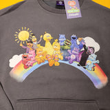 Cakeworthy Care Bears X Sesame Street Crewneck Sweatshirt Pull Over Grey M