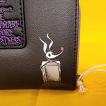 Loungefly The Nightmare Before Christmas Zero Moon Doodle Zip Wallet