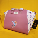 Loungefly Disney Tinker Bell Napping Floral Satchel Handbag Peter Pan Fairy