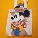 Loungefly Disney Mickey Mouse Cowboy Western Canvas Tote Bag