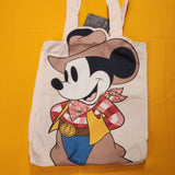 Loungefly Disney Mickey Mouse Cowboy Western Canvas Tote Bag