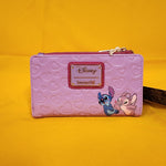 Angel and Stitch Heart Moving Valentine's Day Flap Wallet