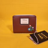 Loungefly Disney Tangled Rapunzel Pascal Flower Face Floral Zip Around Wallet