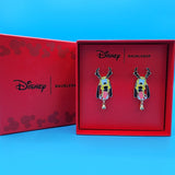 Disney Baublebar Pluto Reindeer Antlers Stud Earrings Jingle Bell Christmas