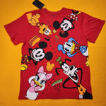 Loungefly Disney Mickey & Friends Picnic Red T Shirt Size L