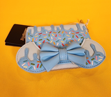 Minnie Mouse Lollipop Sprinkle Ears Small Zip Wallet Blue