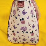 Loungefly Disney Tinker Bell Napping Floral Satchel Handbag Peter Pan Fairy