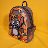 Loungefly Disney Lilo & Stitch Fall Autumn Leaves Glitter Mini Backpack