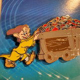 Snow White Dopey Dwarf Gem Diamond Mine Cart Enamel Pin Exclusive