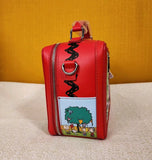 Peanuts Charlie Brown Snoopy Red Lunchbox Crossbody Handbag