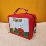 Peanuts Charlie Brown Snoopy Red Lunchbox Crossbody Handbag