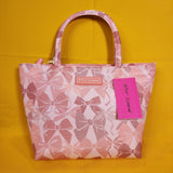 Betsey Johnson Pink Ribbon Bow Insulated Lunch Tote Bag