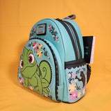 Loungefly Disney Tangled Pascal Floral Pose Sidekick Mini Backpack