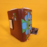 Loungefly Disney Tangled Rapunzel Pascal Flower Face Floral Zip Around Wallet
