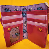 Angel and Stitch Heart Moving Valentine's Day Flap Wallet