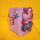 Angel and Stitch Heart Moving Valentine's Day Flap Wallet