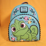 Loungefly Disney Tangled Pascal Floral Pose Sidekick Mini Backpack