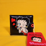 Whatever! Makes You Happy x Betty Boop Padded Vinyl Snap Wallet