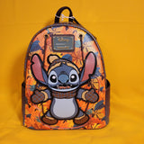 Loungefly Disney Lilo & Stitch Fall Autumn Leaves Glitter Mini Backpack