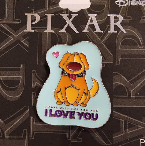 Pixar UP Dug Dog I Love You Enamel Pin