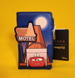 Loungefly Disney Pixar Cars Cozy Cone Motel Lighting McQueen GID Flap Wallet