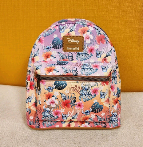 Lilo and Stitch Tropical Floral Ombre AOP Mini Backpack